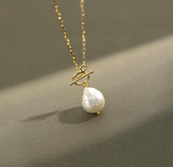 

peri039sbox baroque natural freshwater pearl necklaces toggle clasp chain necklaces for women french 925 sterling silver neckla8564843
