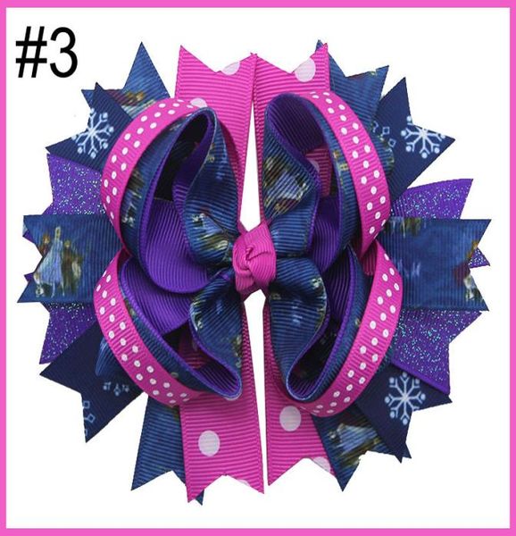 

30pcs princess hair bows girl hair clips hair accessories06373633, Slivery;white