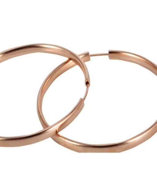 

925 sterling silver 18 roll round wire earrings rose gold elegant large size women hoop earrings fashion big earrings21797882565628, Golden;silver