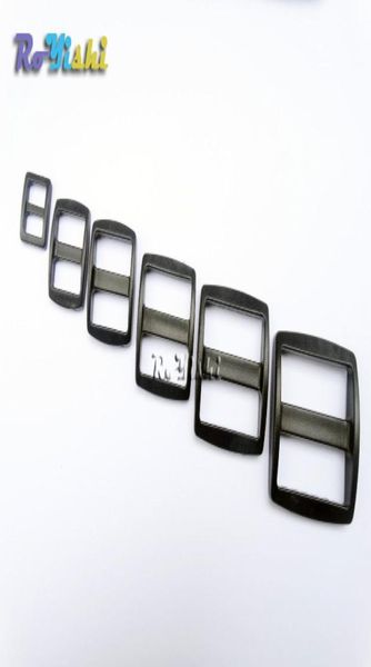 

100pcspack plastic slider tri glide adjust buckles wider style backpack straps black 1939362