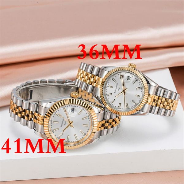

watch 36 41mm mens precision durable automatic movement stainless steel ladies waterproof luminous mechanical wat267i, Slivery;brown