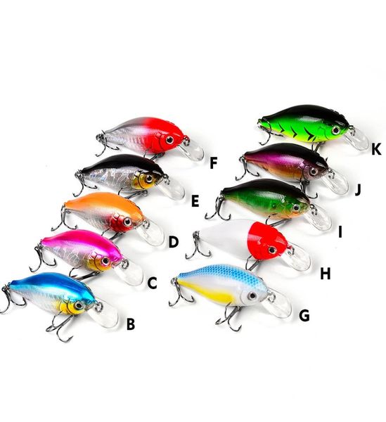 

10 color mixed 75cm 13g crank hard baits lures fishing hooks 6 treble hook fishhooks pesca tackle accessories b1481501558
