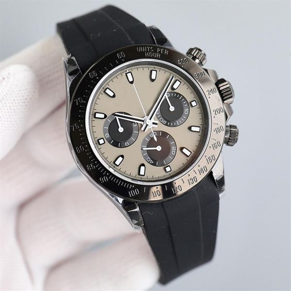 

watch mens watches breit watch automatic mechanical movement wristwatch sapphire rubber strap wristwatches 40mm sports hands262q, Slivery;brown