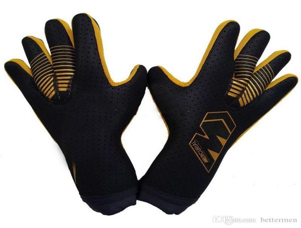 

size 8 9 10 brand goalkeeper gloves mercurial touch elite latex soccer goalie luvas guantes4050510, Black