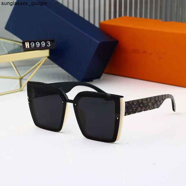 

fashion designer lou vut luxury cool sunglasses 2023 new box sunglasses sun shade women's versatile glasses, White;black