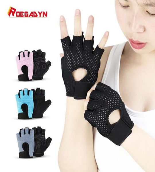 

silicone nonslip breathable colored half finger gloves fitness weightlifting cycling gloves4654836, Black