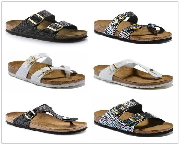 

mermaid mayari arizona gizeh cork slippers summer beach sandals men flip flops women flats sandals casual shoes print mixed6592125, Black