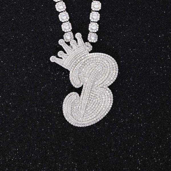 

customization jewelry gra certificate moissanite diamond gold plated silver letter pendant for men jewelry