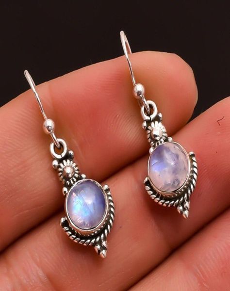 

moonstone retro ear cuff platinum plated jewelry earring punk wind rainbow earrings whole s7196111, Silver