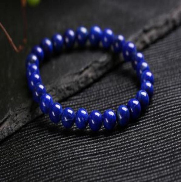 

natural 810mm no optimization emperor lapis lazuli bracelet098602321187962, Black