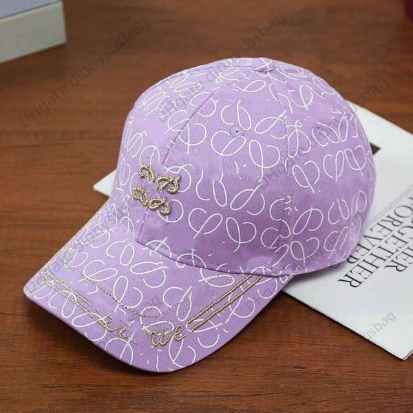 

spring new baseball cap women's korean version letter embroidered duck tongue hat lowe sun visor men's ins purple, Blue;gray