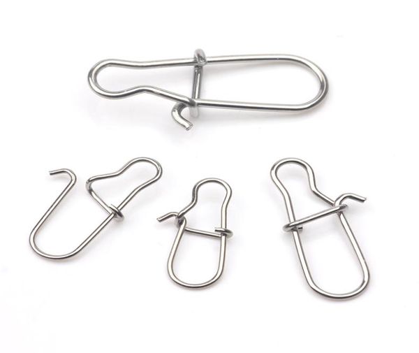 

rompin 100pcs 0005 fishing nice hooked snap pin 304 stainless steel fishing barrel swivel lure connector accessories pesca5588678
