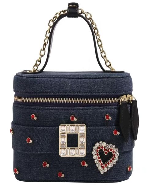

evening bag designer jeans chain single fashion shoulder bag niche light luxury high sense of love retro leather handbag5170165