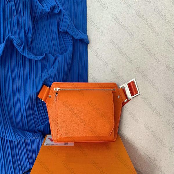 

new sling aerogram slingbag men's waist bag monograms grained calf leather belt bumbag fanny pack pouch beltbag275d