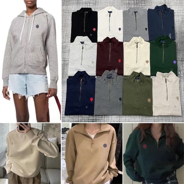 

men designer hoodie polo laurens hoodie long sleeve knitted horse men woman sweatshirts embroidery fashion top, Black