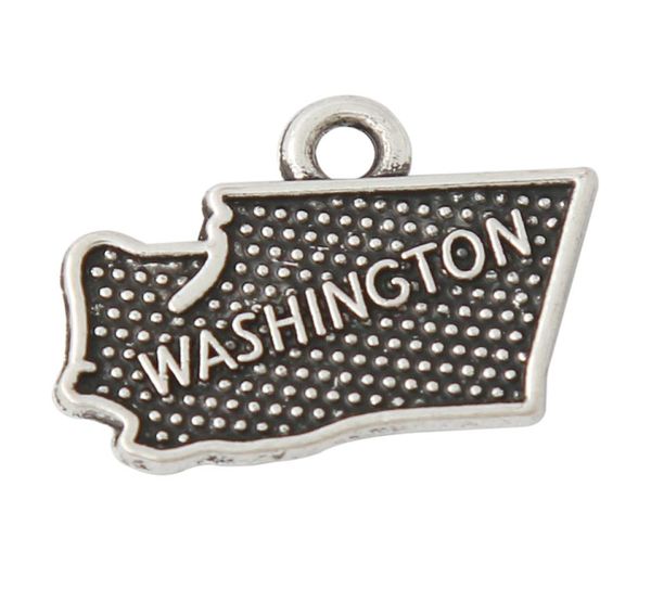 

fashion us alloy american states washington map accessories charms 1419mm aac0327179622, Bronze;silver