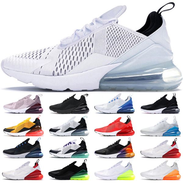 

270 shoes men women women sneakers 27c triple black white university blue be true light bone tiger mens trainers outdoor sports