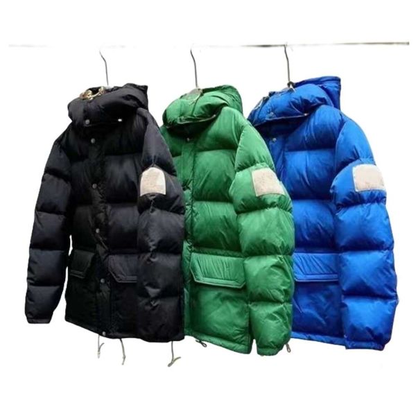 

designer jacket men's women original quality mens coat leaves printing parka jacket men women winter overcoat down jacket size s-2xl jk, Black