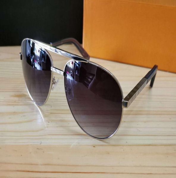 

attitude pilot sunglasses 0340 silver grey gradient lens fashion sun glasses for men uv400 protection eyewear sonnenbrille gafa de2117896, White;black
