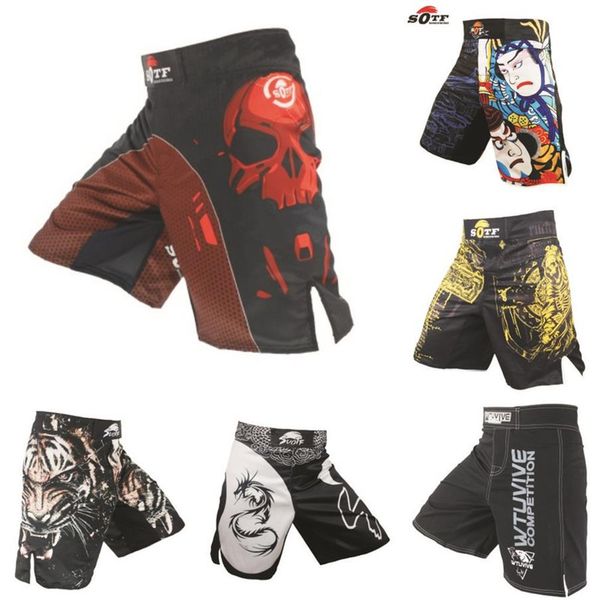 

boxing trunks mma technical performance falcon shorts sports training and competition mma shorts tiger muay thai boxing shorts mma273p, Blue