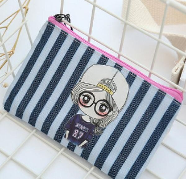 

sell2018 candy color striped cosmetic bagscoin purseswallets holders5217588