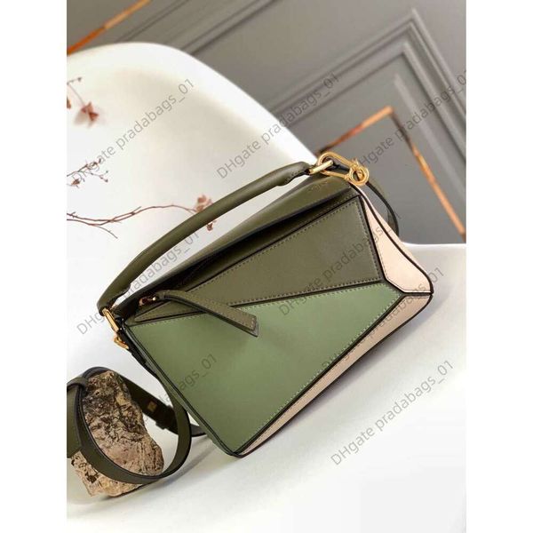 

women's bag puzzle geometric cowhide small splice bag deformation one shoulder crossbody handbag high quality