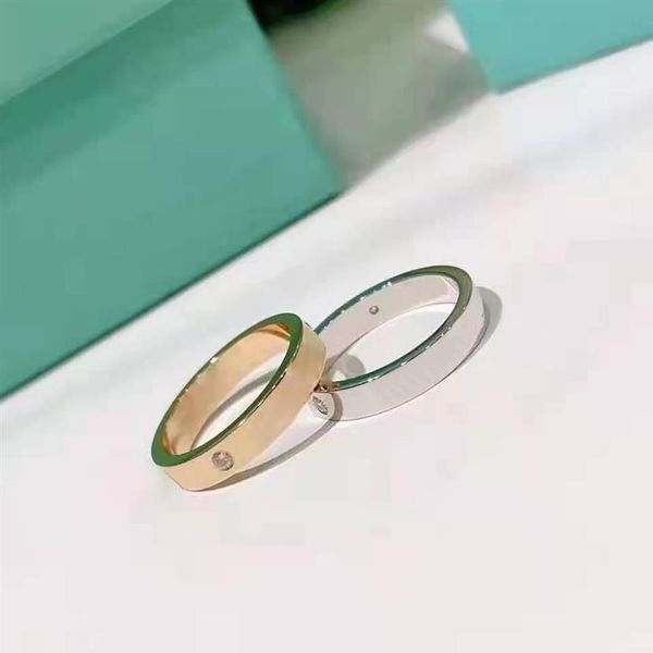 

luxurys designers ring has clear lettering exquisite workmanship and full personality couple rings distribution jewelry box gold a225n, Silver
