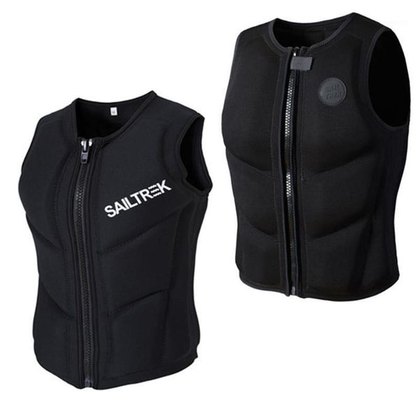 

life vest & buoy professional neoprene jacket protective buoyancy swimming rowing surf kayak motorboat safety230d
