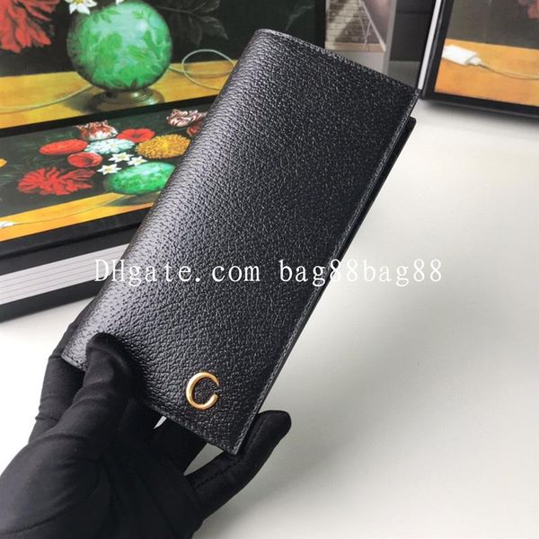 

luxurys designers men long wallet man leather canvas credit card holder pouch men's suit wallets female fashion casual male c2513, Red;black