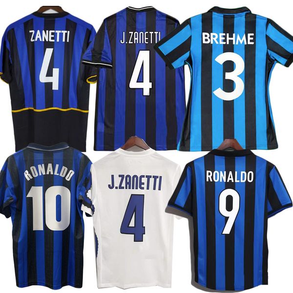 

inter retro sneijder j.zanetti soccer jersey 1988 90919293 zamorano djorkaeff milito baggio pizarro djorkaeff adriano milan football shirt94, Black;gray
