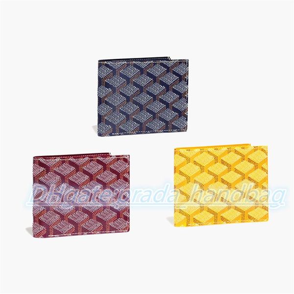 

with box latest genuine leather short wallet purse card holder designer luxurys classic cardholder men women's wallets holder241h, Red;black