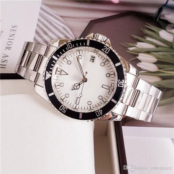 

brand luxury mens business watch seadweller sapphire stanless steel band 40mm dial automatic mechanical movement wristwatches 254t, Slivery;brown