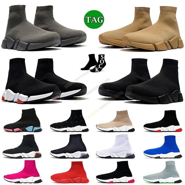 

designer speed trainer casual sock shoes knite platform sneakers socks trainers black white balanciagas loafers lace up women men womens boo