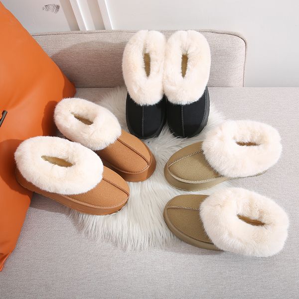 

2024 snow boots trendy internet celebrity snow boots cotton shoes for women's shoes mingman 2308, Black