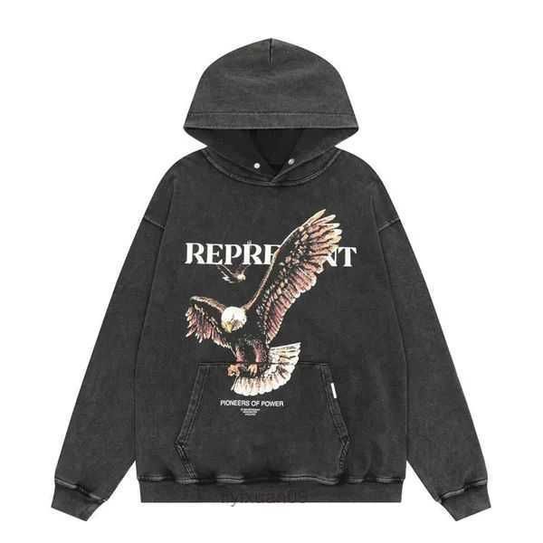 

representdesigner hoodie 2023 reprreesent sweatshirts designer letter men's tide brand wild high street casual loose couple hellstar k2, Black