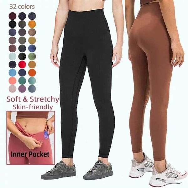 

lycra fabric solid color women yoga pants high waist sports gym wear leggings elastic fitness lady outdoor sports trousers263k