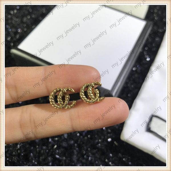 

7styles professional fashion hoops earring designers earrings g earrings for woman womens studs brands ear stud luxurys diamond ea266p, Golden;silver