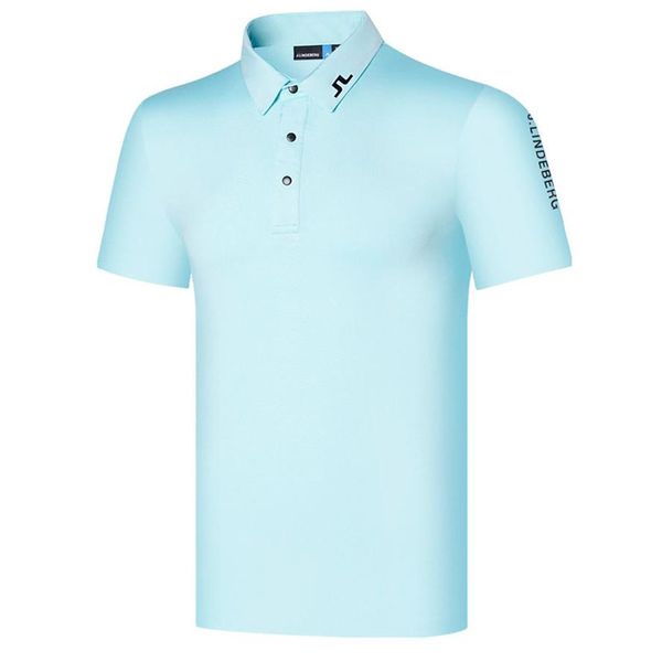

summer golf clothing new men short sleeve golf t-shirt casual fashion boy outdoors sports shirt248v, Black;blue