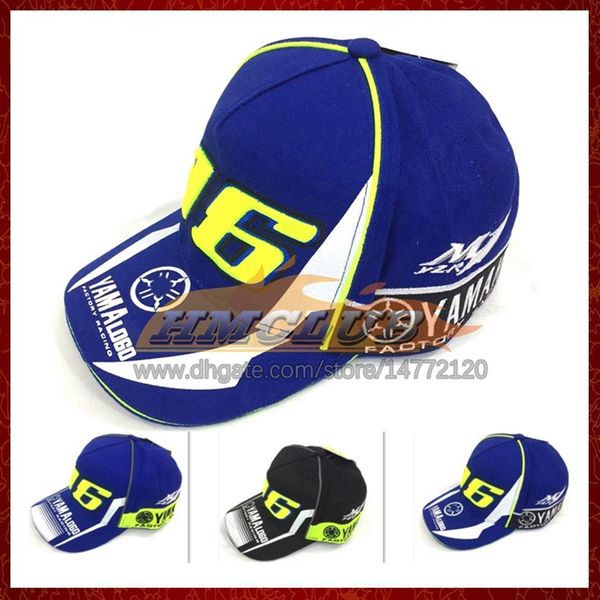

3 colors fashion motorcycle caps baseball cap men women cool hip hop embroidery casquette snapback hat for yamaha black blue2368