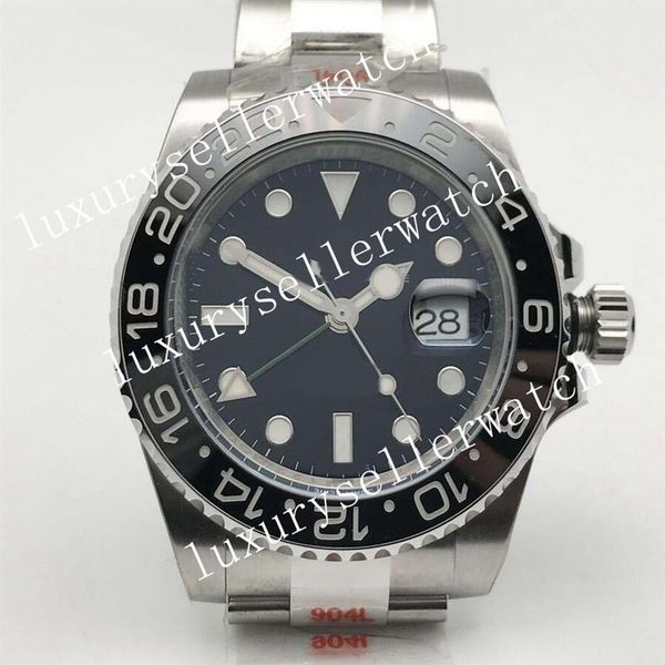 

super men's nf asia 3186 factory 0mm automatic movement cal 3186 watch v12 version 904l steel ceramic bezel batman sport men 2720, Slivery;brown