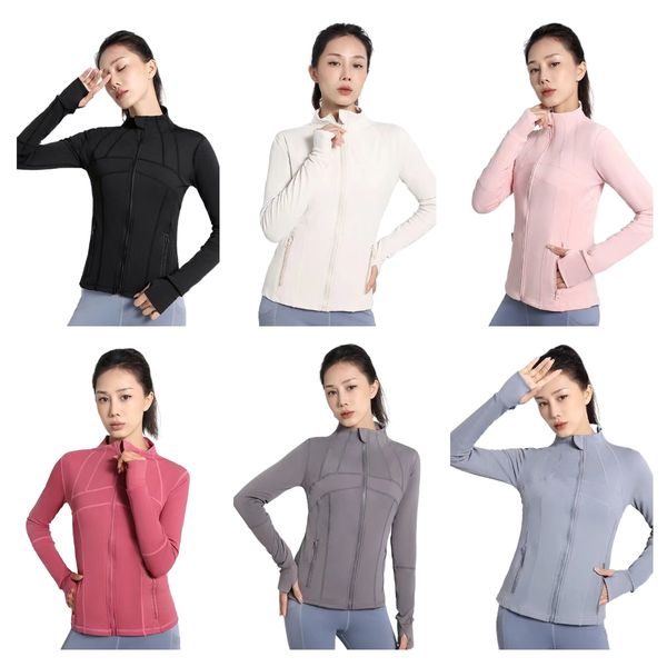 

lul yoga jacket women's define workout sport coat fitness jacket sports quick dry activewear solid zip up sweatshirt sportwear sell