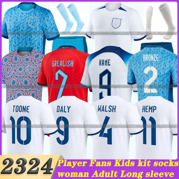 

fans player 22 23 24 england soccer jerseys kane sterling rashford sancho grealish mount foden saka special football shirt women men uniform, Black;yellow