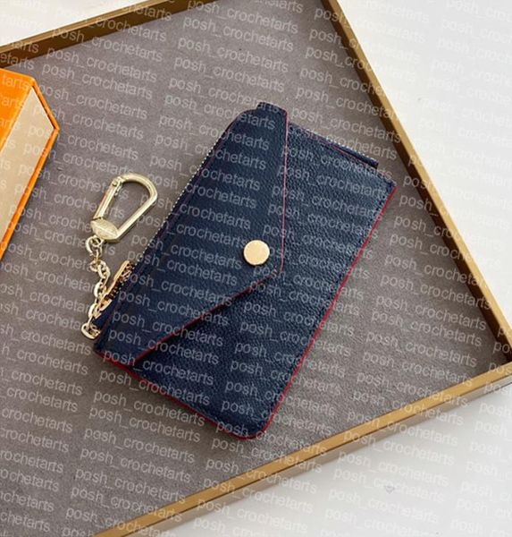 

coated canvas card holder recto sold with box embossed genuine leather small leather goods8268491, Brown;gray