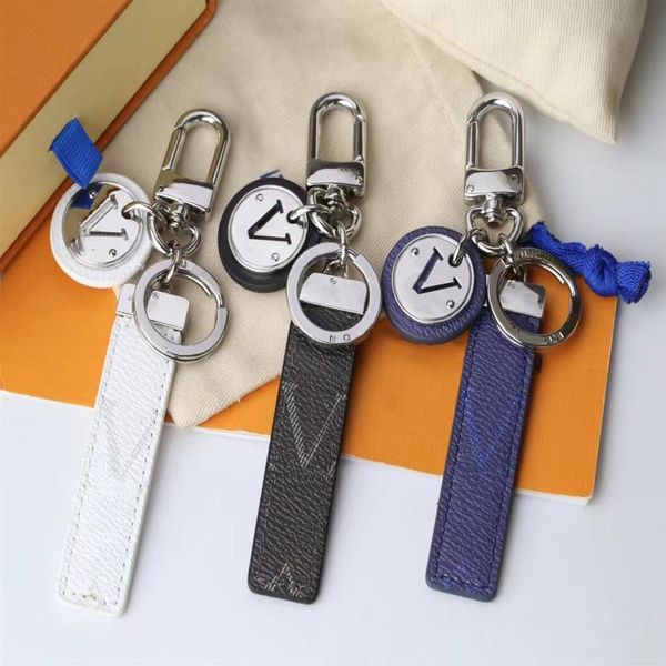 

luxury keychains designer keychain letters designer leather keychain women jewelry keyring bags pendant car key very good gift274t, Silver