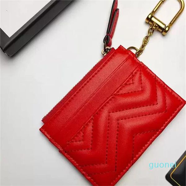

designer-designer key pouch fashion cow leather purse keyrings mini wallets coin credit card holder 5 colors keychain with 287i, Red;blue