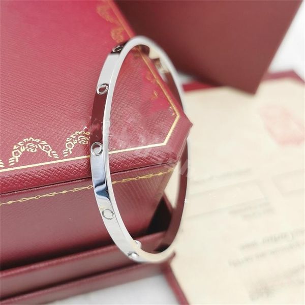 

mens bracelet designer bracelet women clover bracelet stainless steel silver-plated metal 4mm or 6mm two bracelets screwdriver with carabine, Black