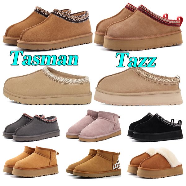 

tazz slipper tasman slippers womens ultra ugge mini tasman platform black chestnut red designer boots fur mustard seed booties fluffy fur bo