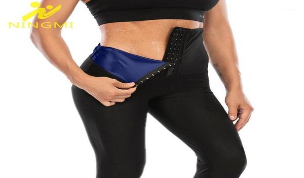 

yoga outfit ningmi women thermo body shaper slimming pants weight loss waist trainer fat burning sweat sauna capris leggings shape6791088