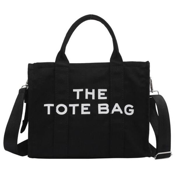 

marc designer bag tote women casual large capacity handbag fashion beach canvas crossbody bags luxury brand shoulder bag wallet h0255l, Black;red