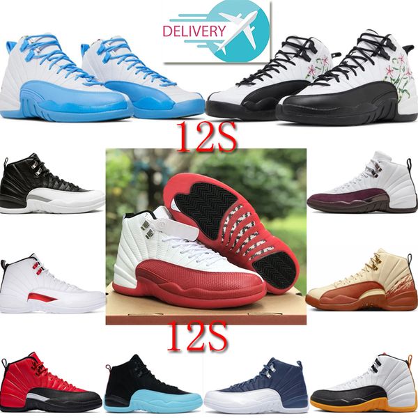 

classic jumpman basketball shoes designer 12 high sneakers taxi playoffs reverse game black trainers game royal university blue school mens